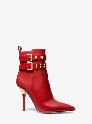 Michael kors boots best sale red