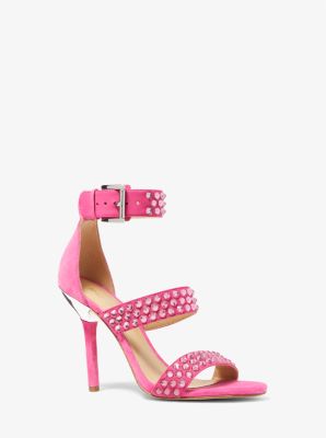 Amal Embellished Faux Suede Sandal image number 0