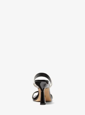 Clara Two-Tone Patent Leather Sandal in LT CRM MULTI | Michael Kors