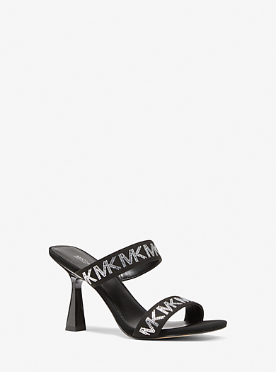 Femme Chaussures Chaussures à talons Sandales à talons Scarf Michael Kors en coloris Noir 