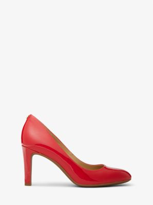 Michael kors red store patent shoes