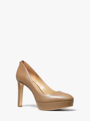 Chantal Leather Platform Pump Michael Kors