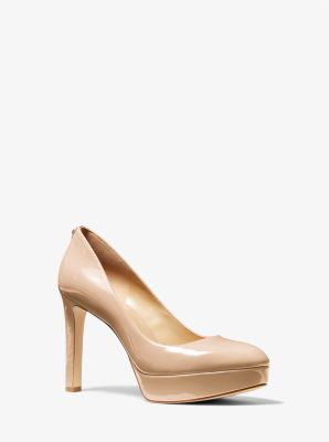 Faux patent store leather pumps