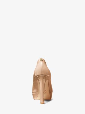 Michael Kors Chantal Leather Platform Pumps