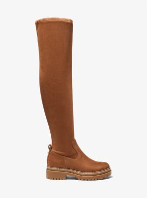 Cyrus Faux Stretch Suede Over-The-Knee Boot | Michael Kors