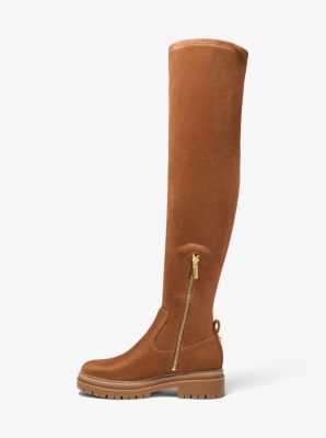 Michael kors cheap brown suede boots