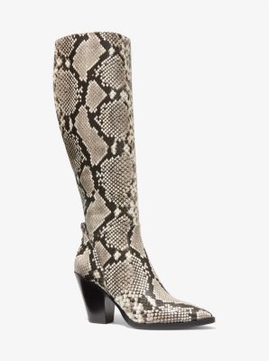 Michael kors hot sale snakeskin boots