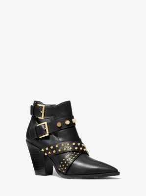Dover Astor Stud Leather Ankle Boot | Michael Kors