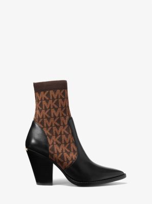 Michael michael kors margaret leather booties best sale