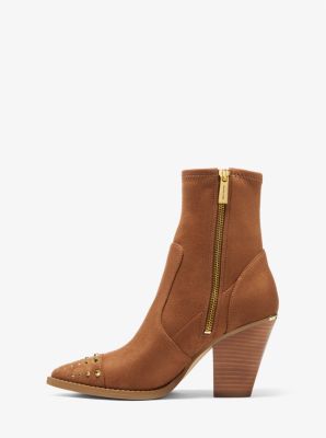 Michael kors hot sale suede bootie