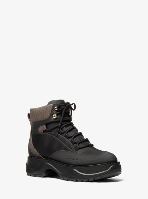 Dupree Nylon Gabardine and Logo Hiker Boot