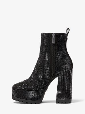 Bota Enya con plataforma adornada in NEGRO/NEGRO | Michael Kors