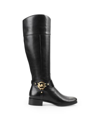 Michael kors riding on sale boots two tone