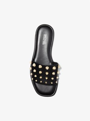 Sandalia tipo chancla Hayworth con tachuelas Astor in NEGRO | Michael Kors