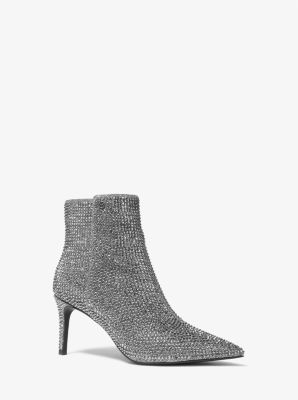 Michael kors shop silver ankle boots