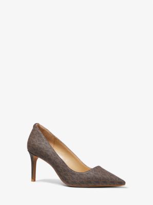 Michael michael kors keke 2024 leopard calf hair pump