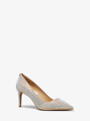 michael kors glitter kitten heels