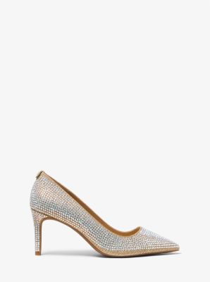 Alina Flex Crystal Embellished Glitter Chain-Mesh Pump image number 1