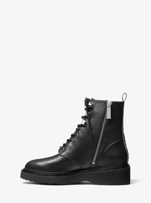 michael michael kors haskell patent leather combat boot
