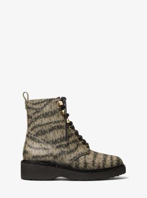 Haskell Animal Print Logo Canvas Boot image number 1