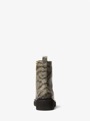 Haskell Animal Print Logo Canvas Boot image number 3