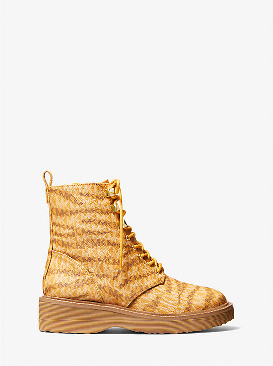 Haskell Animal Print Logo Canvas Boot image number 1