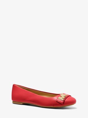 Michael kors deals fulton flats red