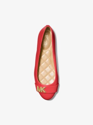 Michael kors cheap red ballet flats