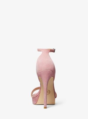 Sandale &agrave; plateforme Jordyn en su&egrave;de in ROYAL PINK | Michael Kors