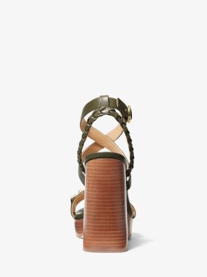 Kailey Embellished Leather Platform Sandal | Michael Kors [US]