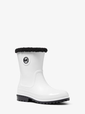 Shearling lined shop rain boots