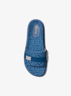 Padma Logo Jacquard Slide Sandal Michael Kors