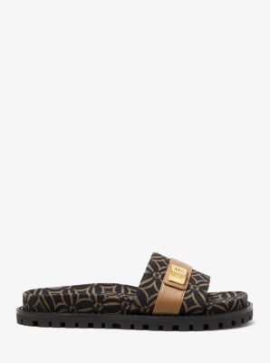 Padma Logo Jacquard Slide Sandal | Michael Kors