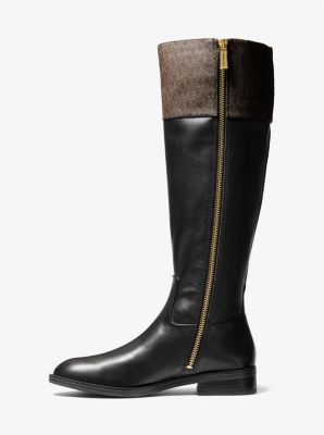 Parker Logo and Leather Boot | Michael Kors Canada