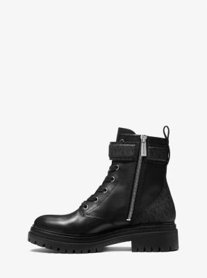 Leather Combat Boots