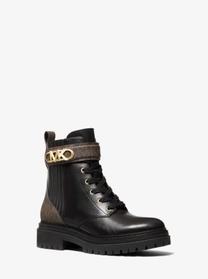 Michael kors leather on sale boots