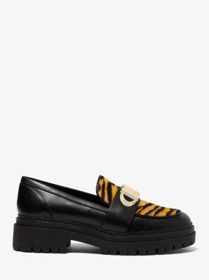 Parker Tiger Print Calf Hair and Leather Loafer image number 1