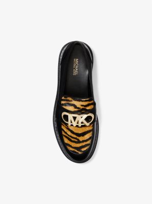 Parker Tiger Print Calf Hair and Leather Loafer image number 2