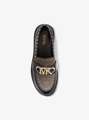 Parker Studded Leather and Logo Loafer image number 2