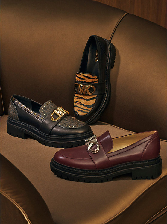 Parker Studded Leather and Logo Loafer image number 3