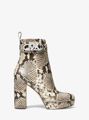 Parker Snake Embossed Faux Leather Platform Boot | Michael Kors