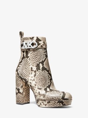 Parker Snake Embossed Faux Leather Platform Boot | Michael Kors