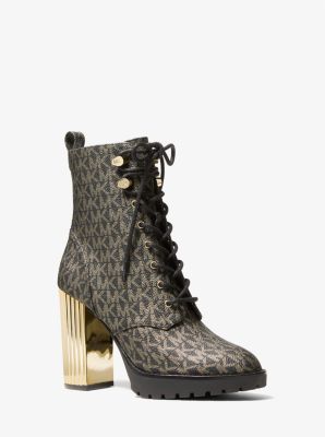 Michael kors logo sale boots