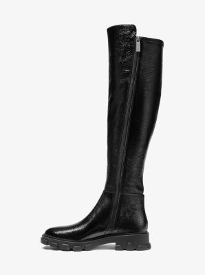 Crackled Faux Patent Leather Boot | Michael Kors
