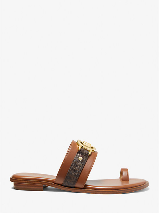 Rory Logo and Faux Leather Sandal image number 1
