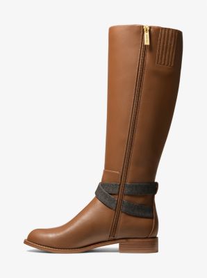 Michael kors boots tan best sale