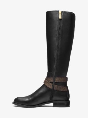 Rory Leather and Logo Boot | Michael Kors