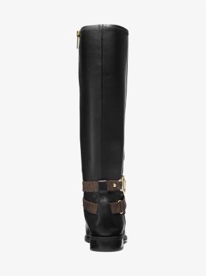 Rory Leather and Logo Boot | Michael Kors Canada