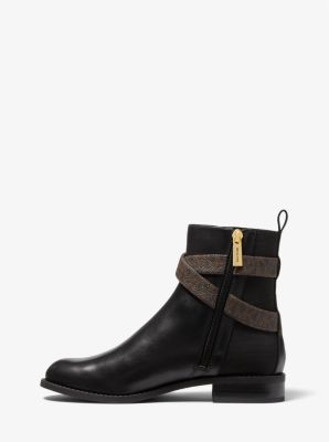 Rory Logo and Leather Ankle Boot | Michael Kors