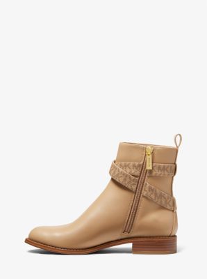 Rory Logo Trim Ankle Boot in CAMEL | Michael Kors